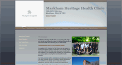 Desktop Screenshot of markhamheritagehealthclinic.com